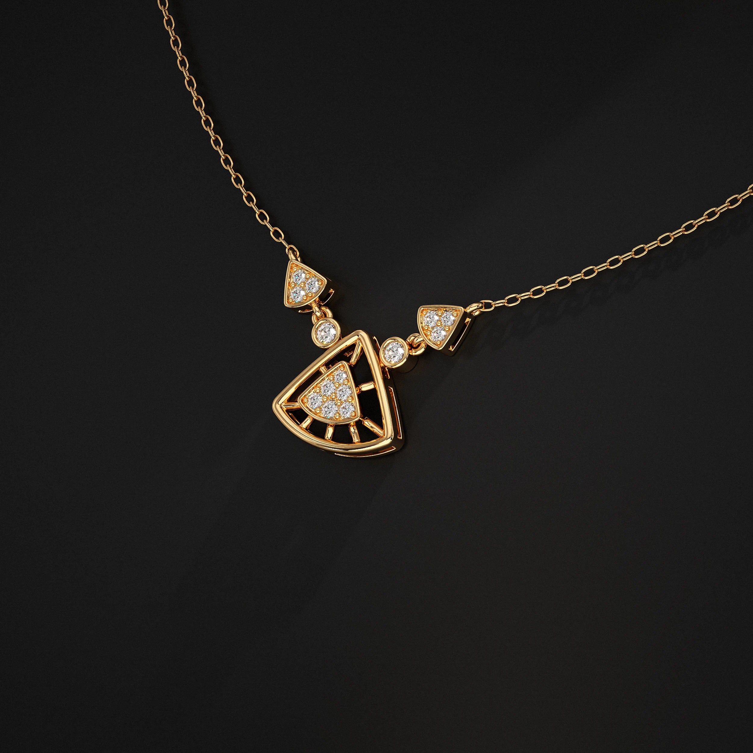 Triangle Diamond Pendant