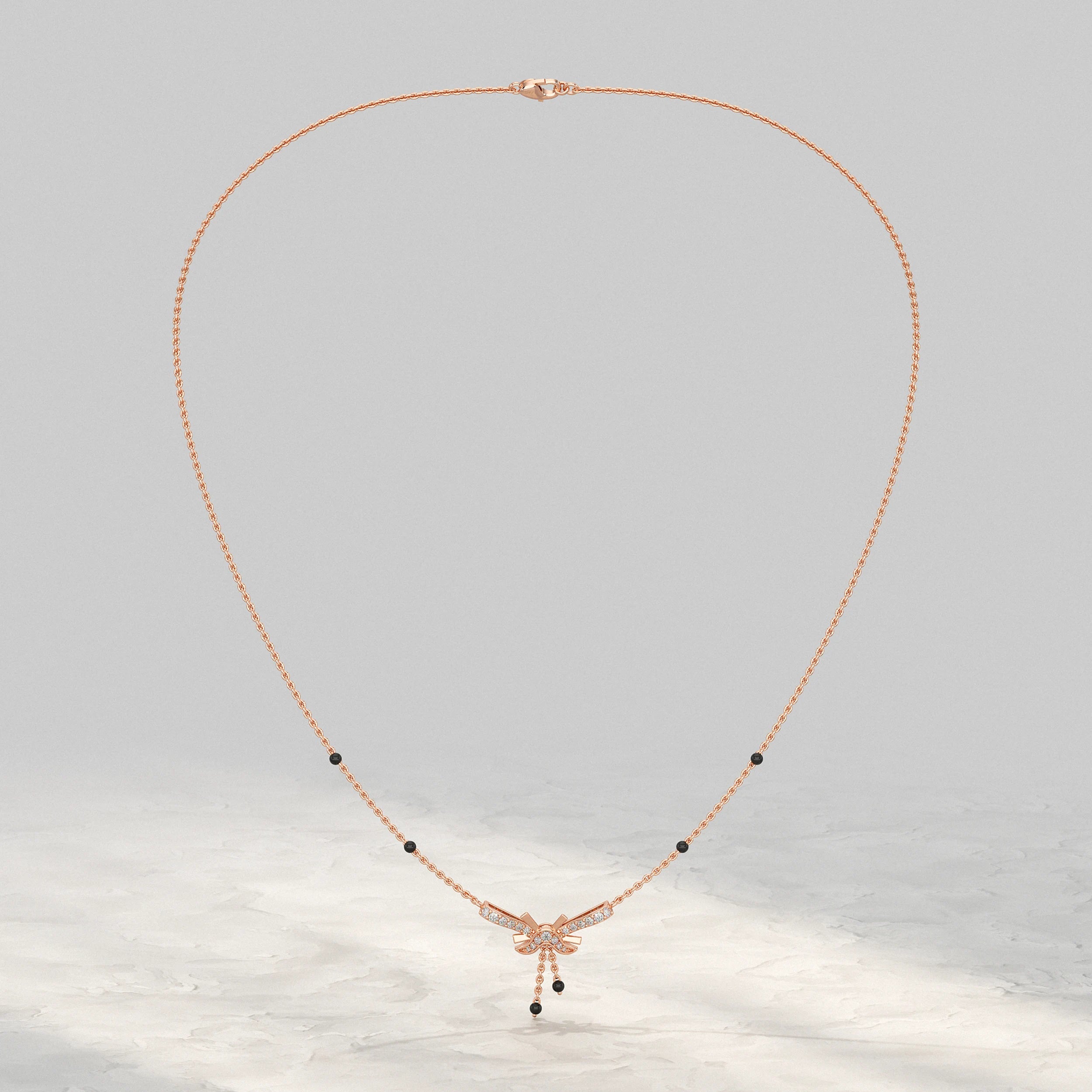 Unique Shape Lab Diamond Mangalsutra