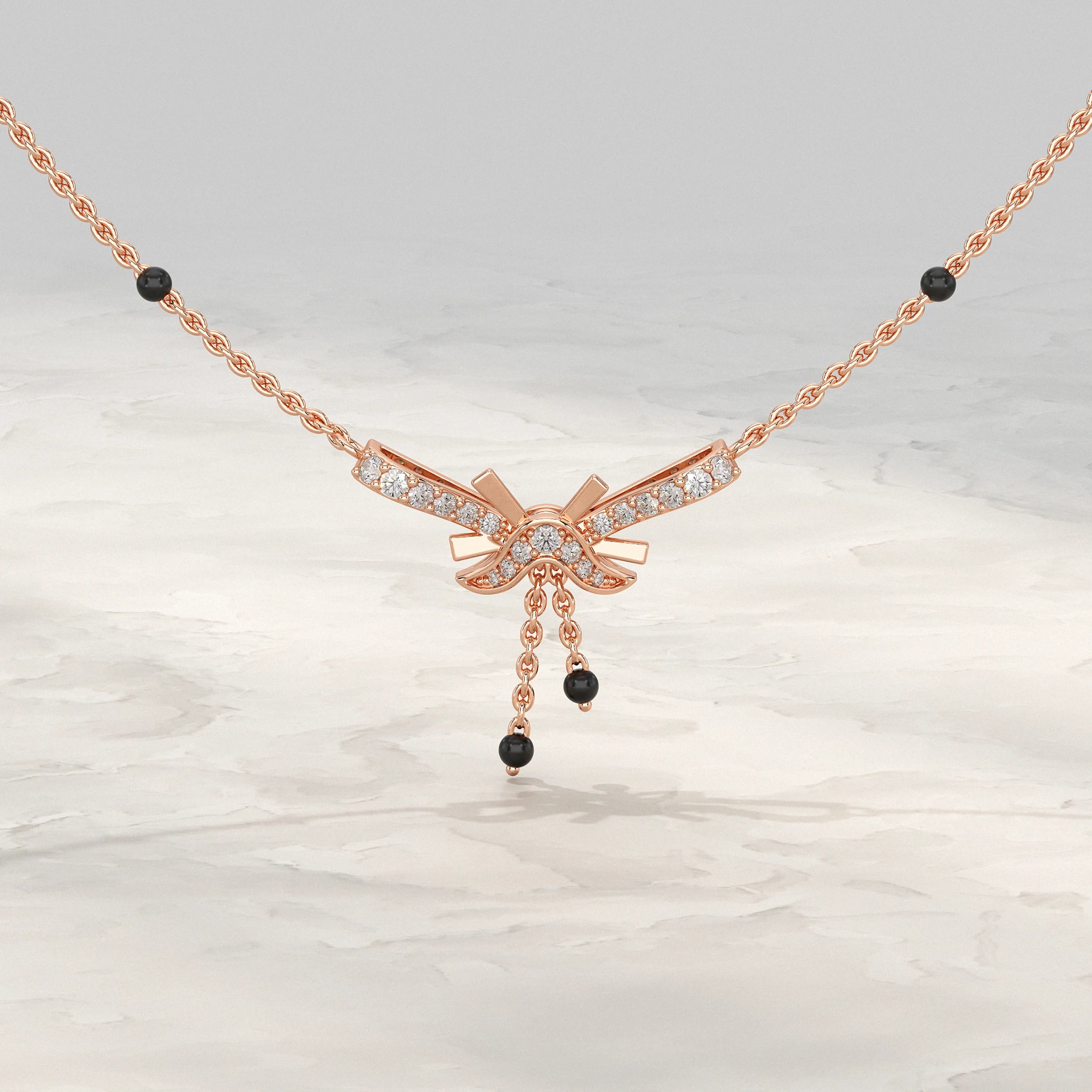 Unique Shape Lab Diamond Mangalsutra