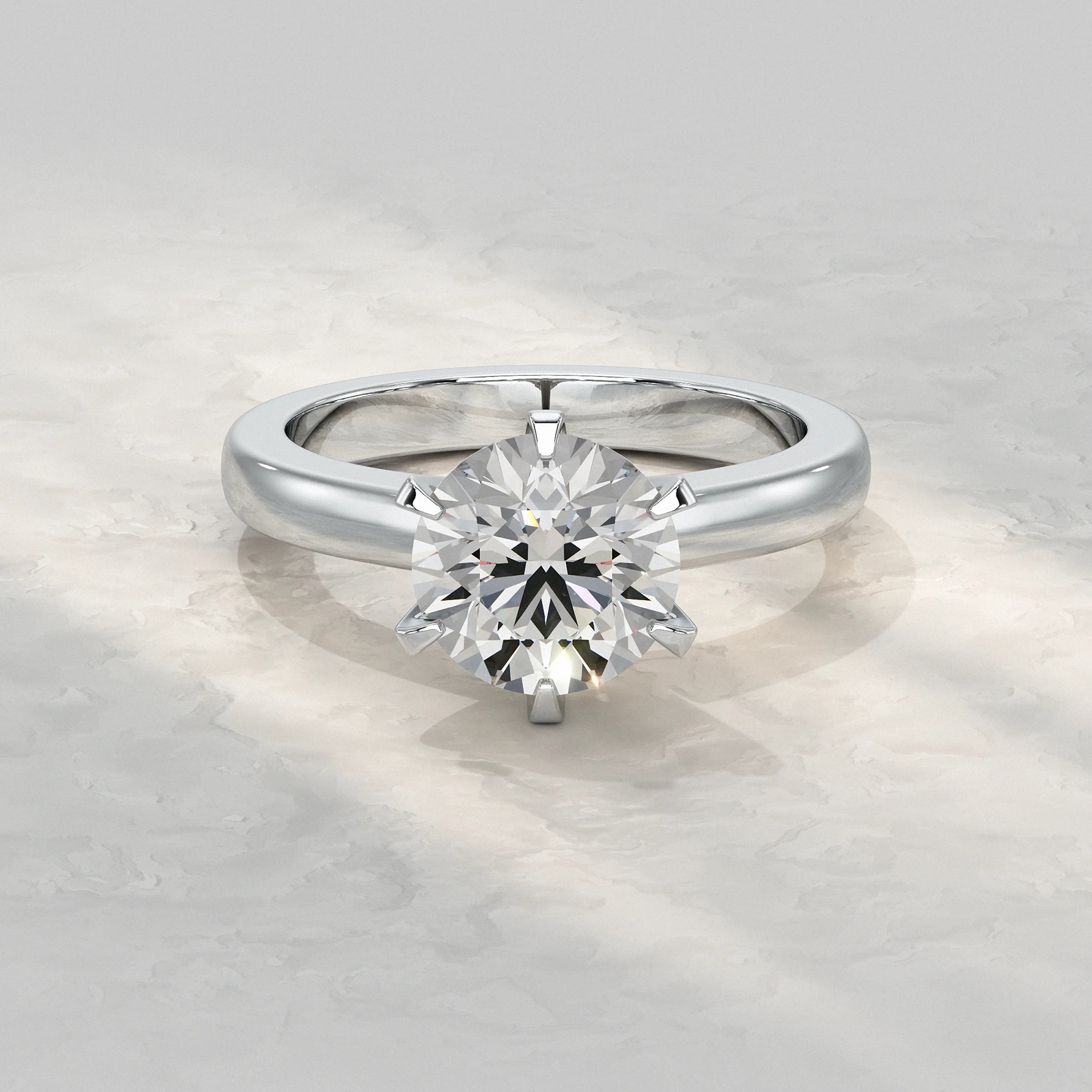 Round Diamond Solitaire Engagement Ring