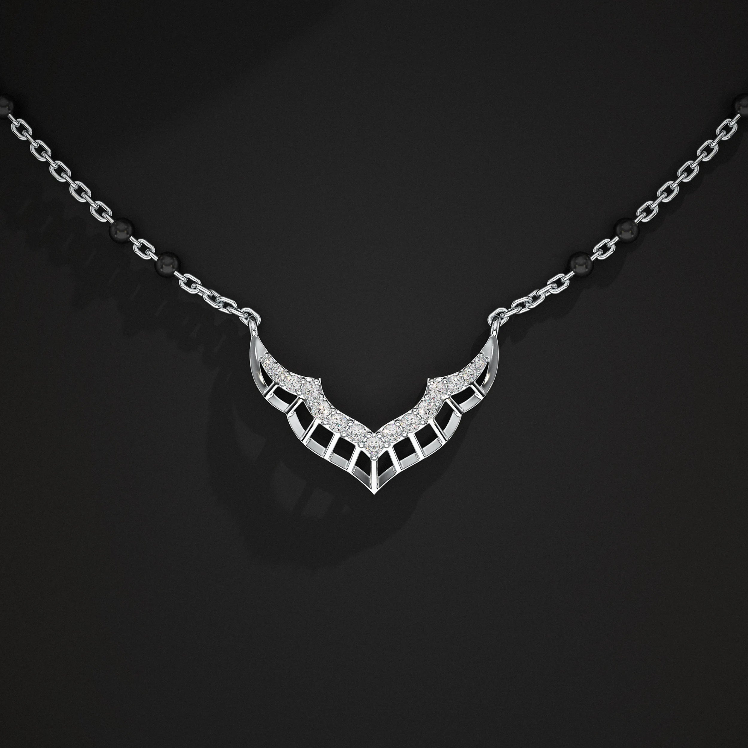 Unique Style Lab Diamond Mangalsutra