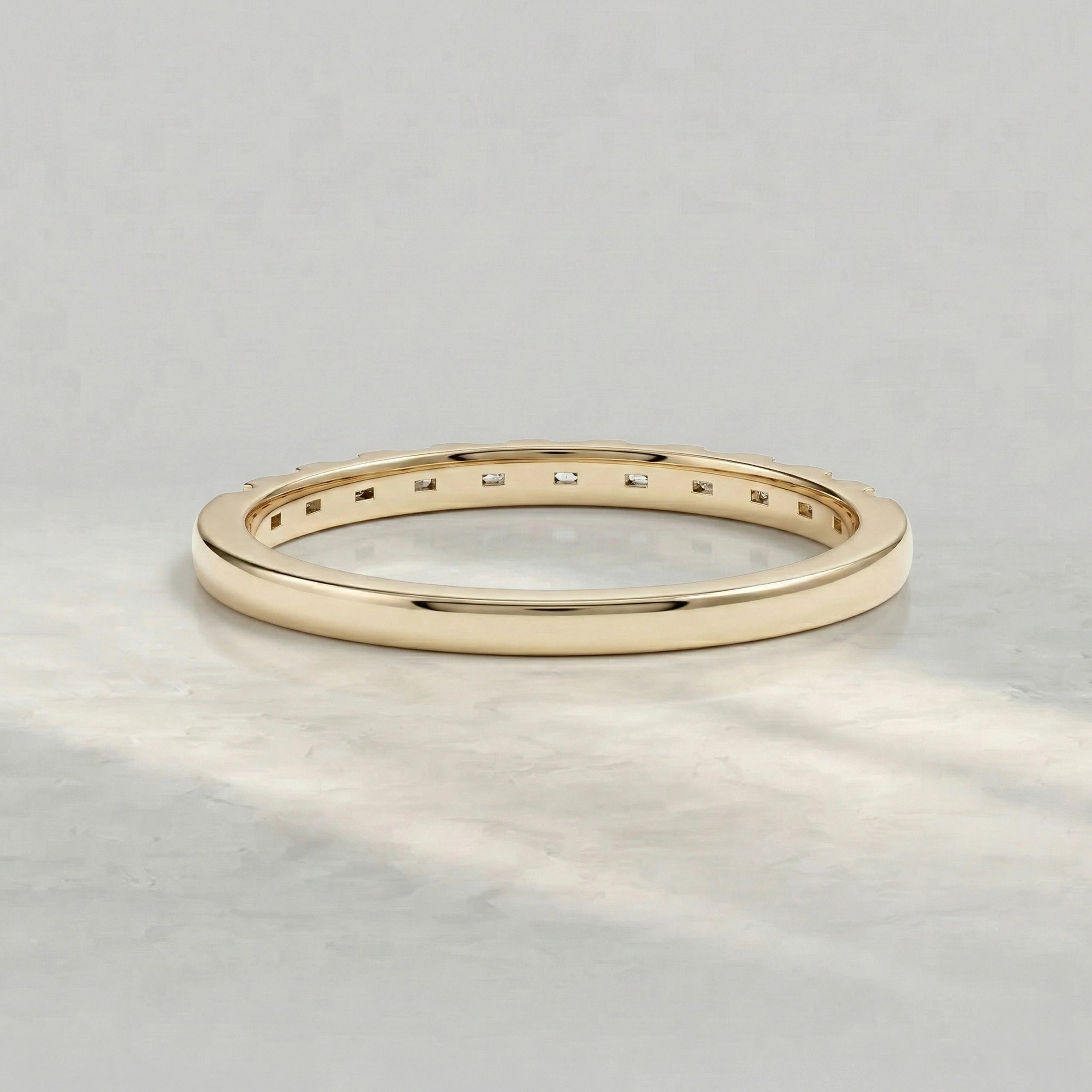 Baguette Lab Grown Diamond Anniversary Band Rings