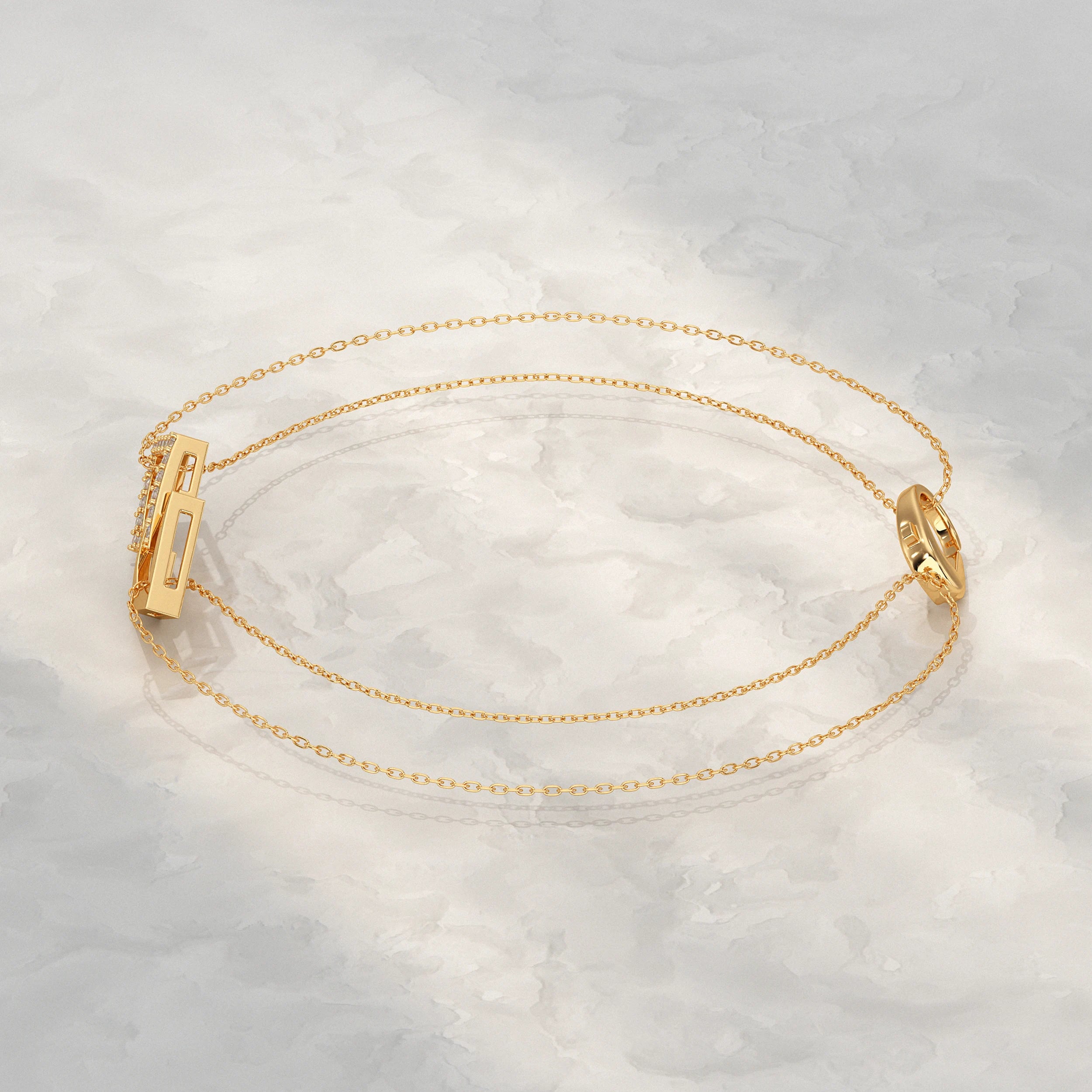 Kite Shaped Link Chain Bracelet