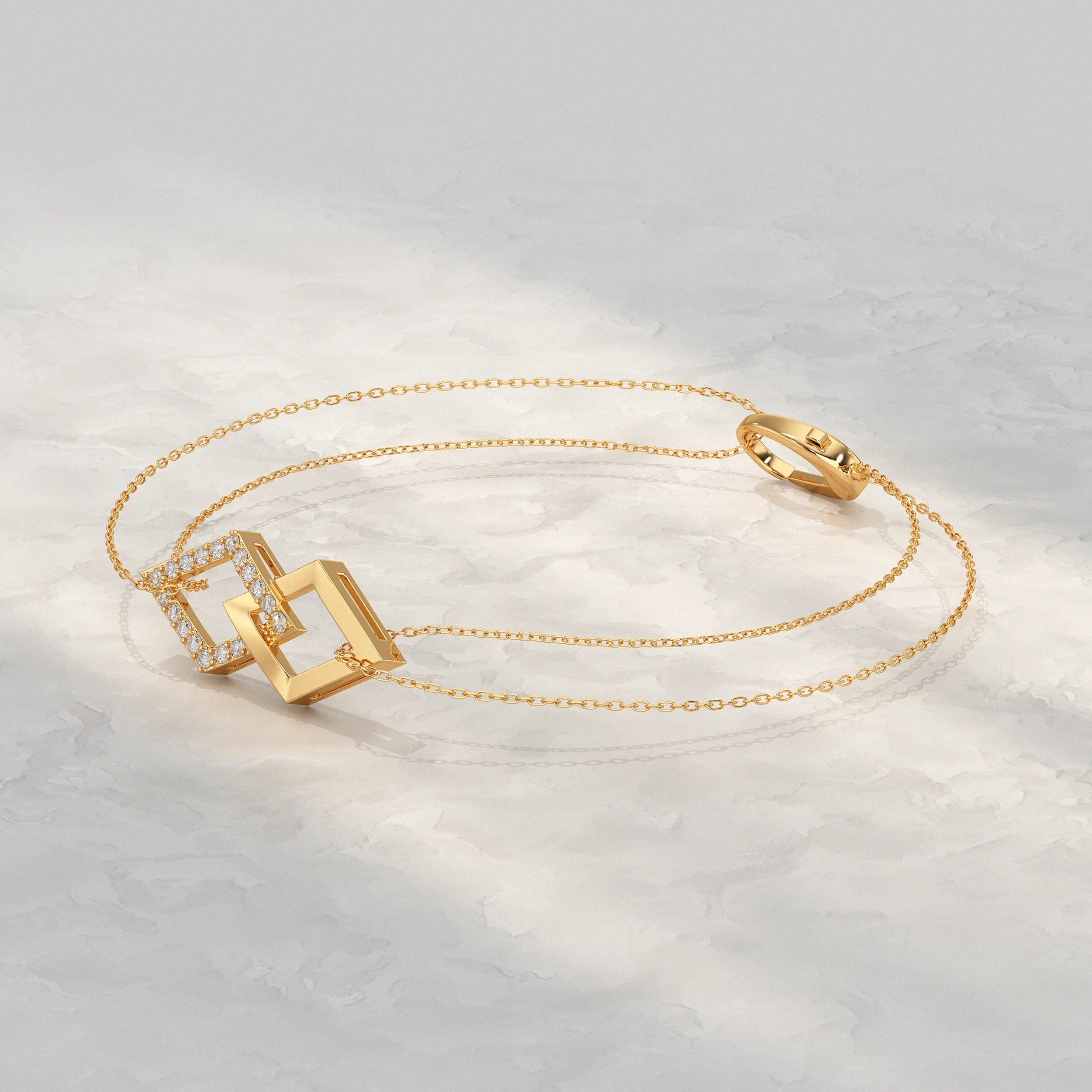Kite Shaped Link Chain Bracelet