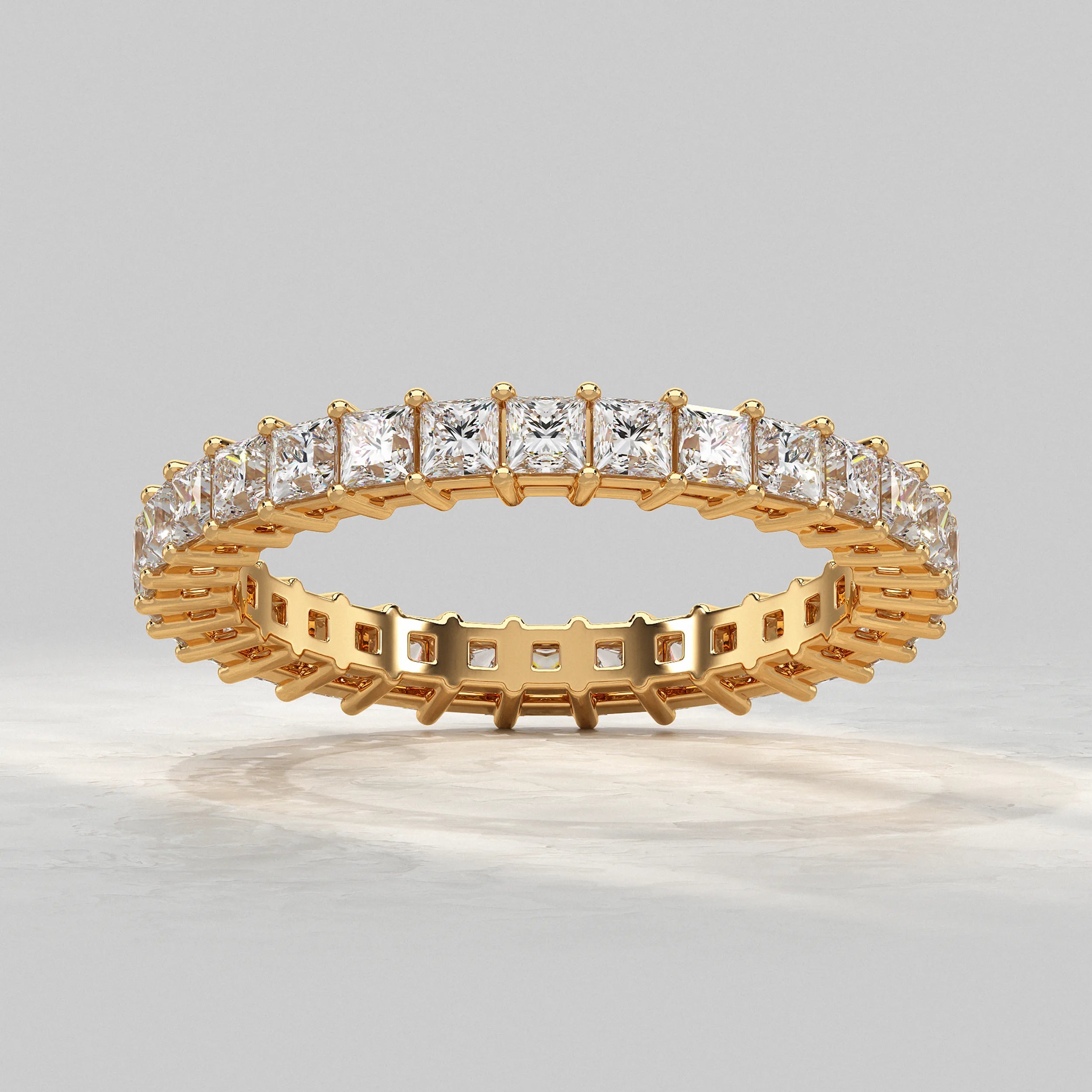 Princess Diamond Eternity Wedding Band