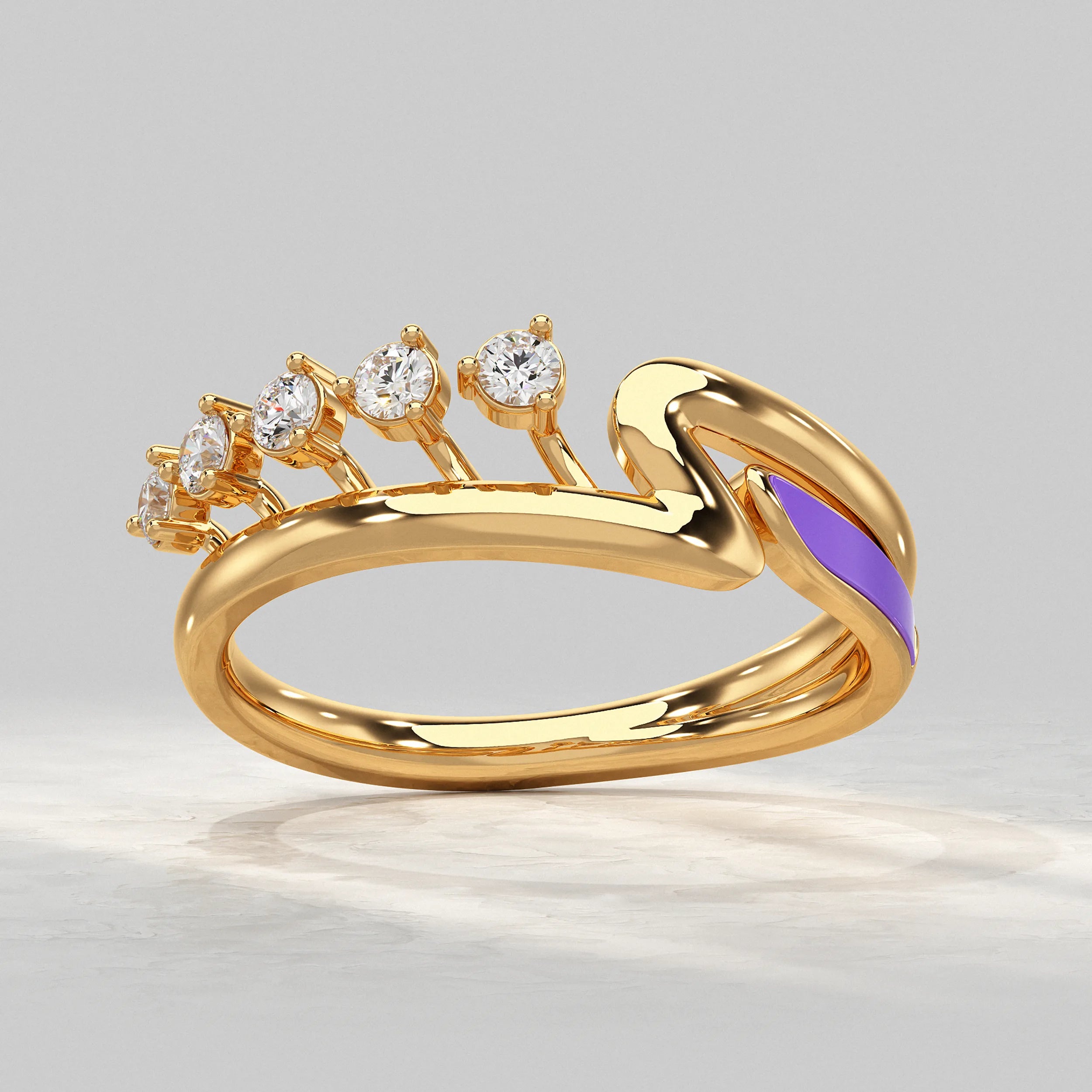 Round Diamond Cluster Ring