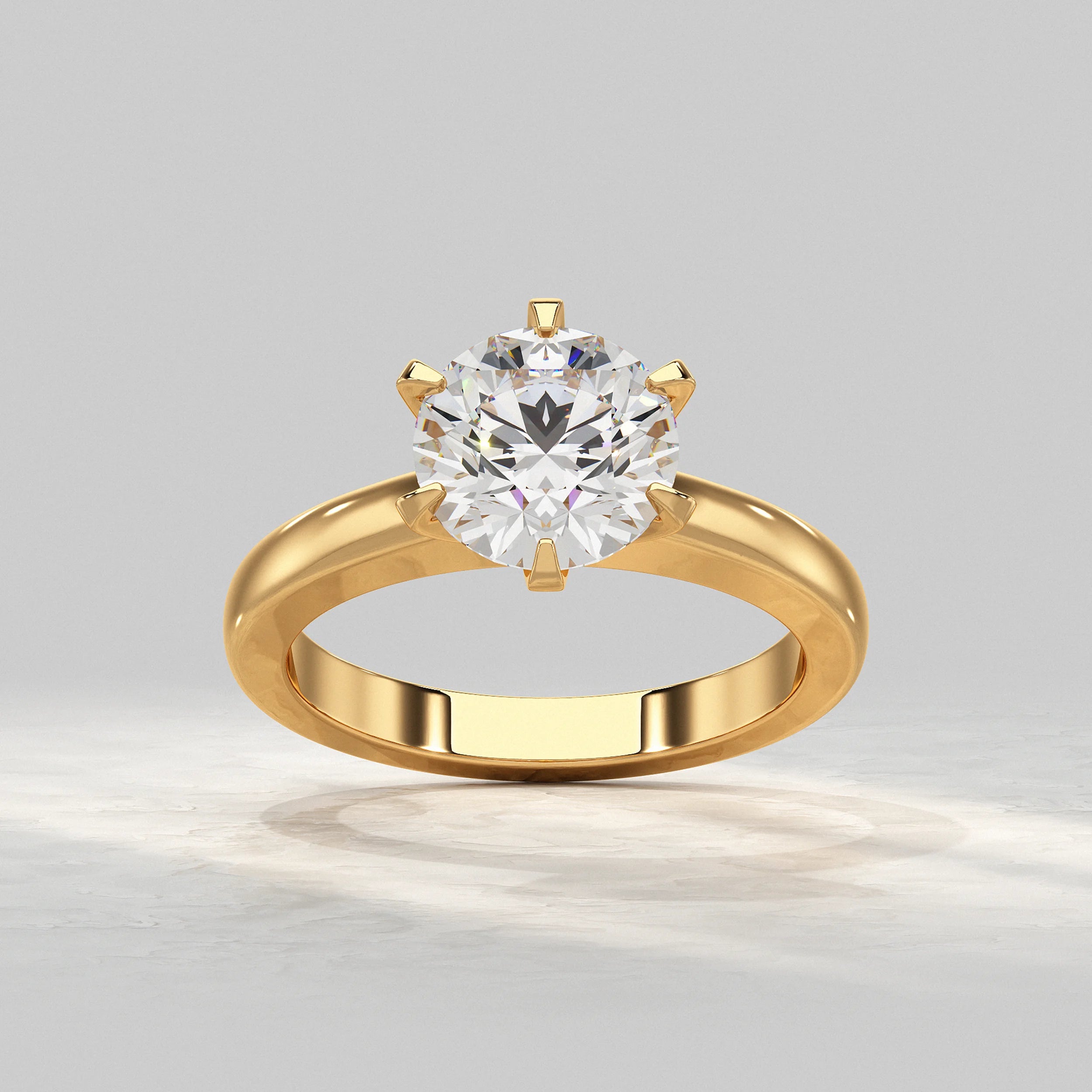 Round Diamond Solitaire Engagement Ring