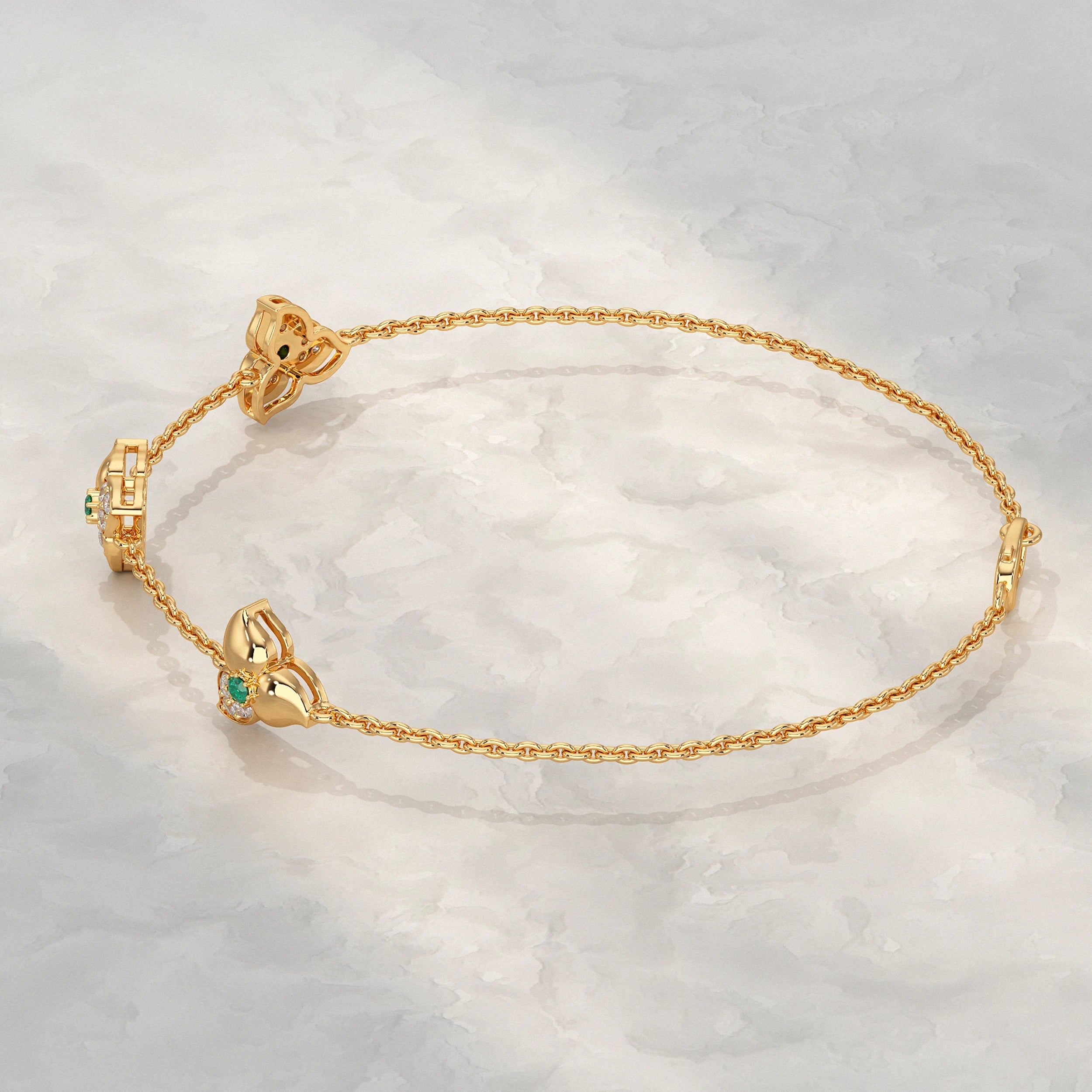 Trio Blossom Diamond Bracelet