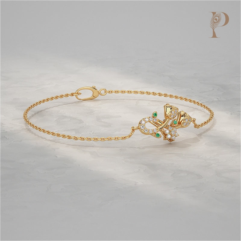 Lotus Twin Lab Diamond Bracelet