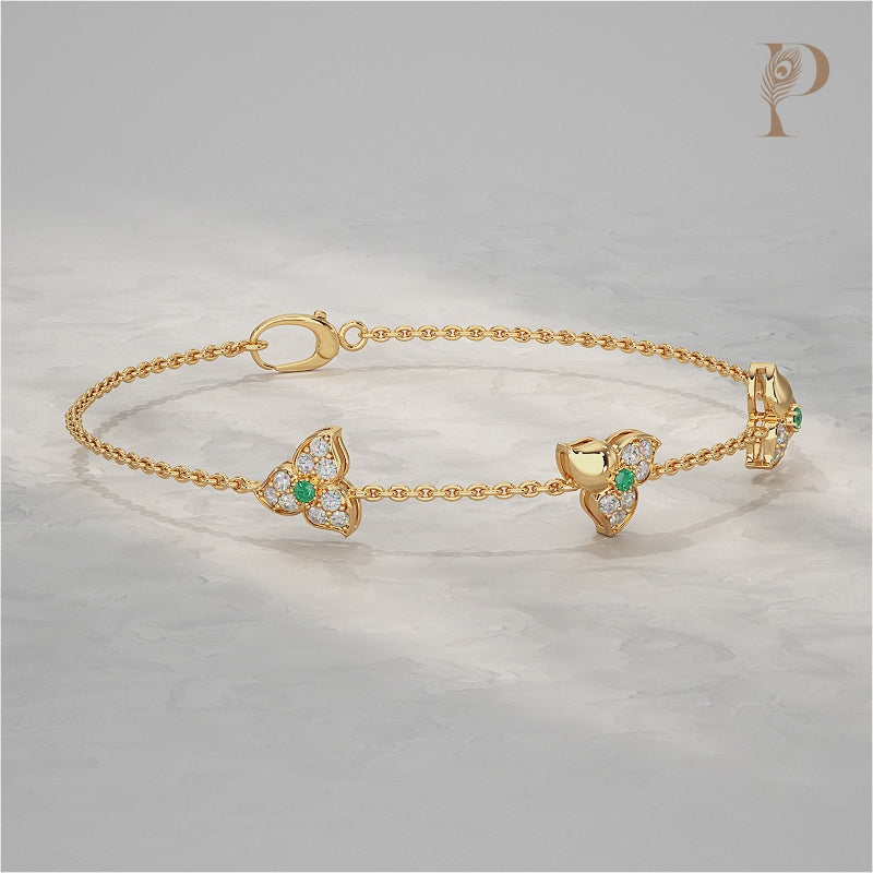 Trio Blossom Diamond Bracelet