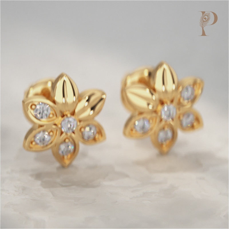 Petal Flower Stud Earring