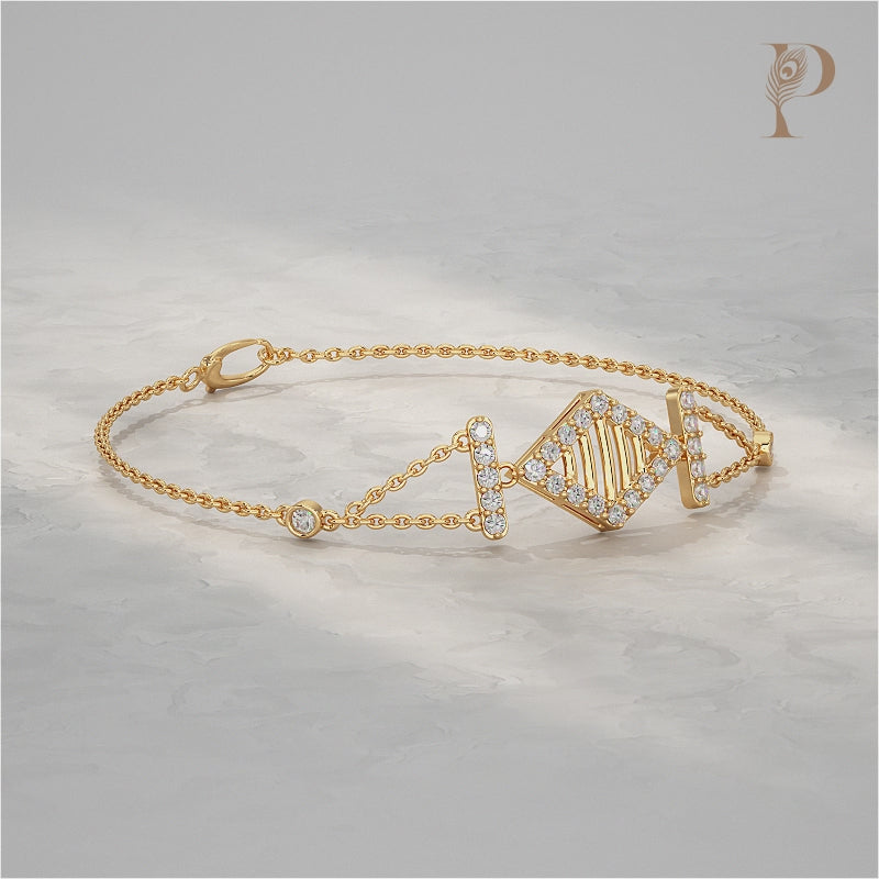 Round Diamond Harmony Chain Bracelet