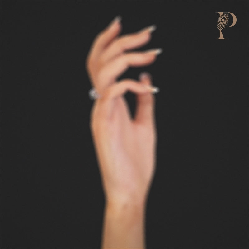 Heart Diamond Solitaire Accent Engagement Ring