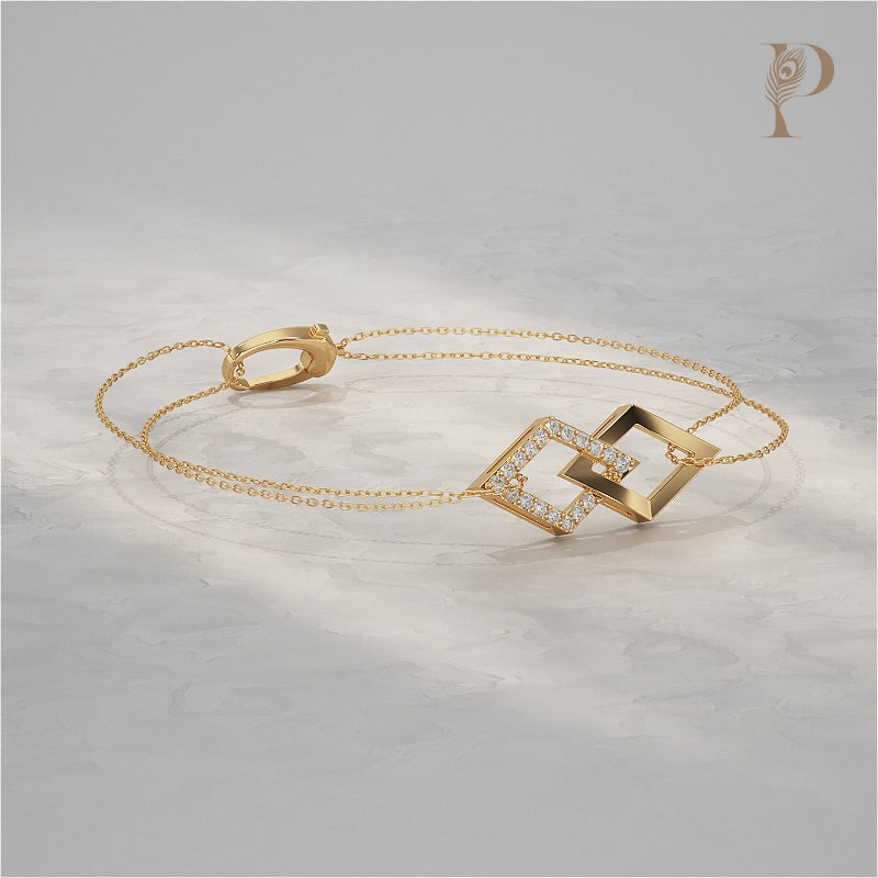 Kite Shaped Link Chain Bracelet