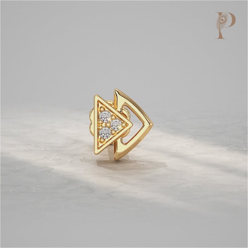 Luxe Triangle Diamond Nose Pin
